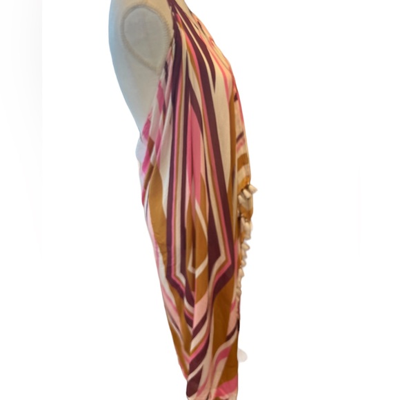 Pool to Party Subtle Luxury Swim Cover Up Dress One Size Halter Neck Low Back - Picture 8 of 13